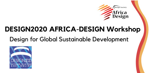 DESIGN2020 ONLINE WORKSHOP ON DESIGN FOR SUSTAINABLE DEVELOPMENT (26 Oct. 2020)